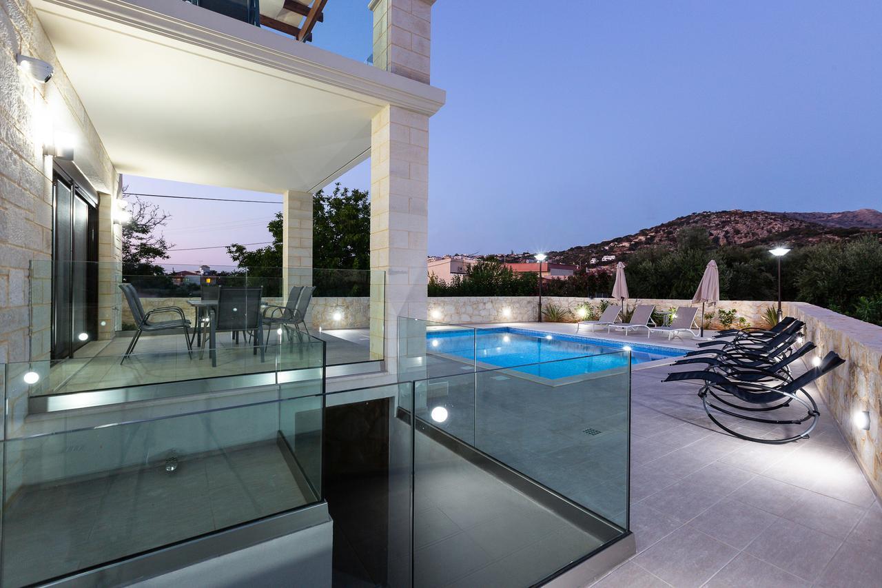 Eudora Luxury Stone Villa Almirida Exteriör bild